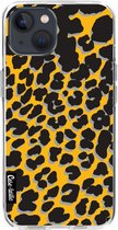 Casetastic Apple iPhone 13 Hoesje - Softcover Hoesje met Design - Leopard Print Yellow Print