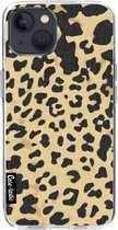 Casetastic Apple iPhone 13 Hoesje - Softcover Hoesje met Design - Leopard Print Sand Print