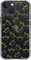Casetastic Apple iPhone 13 mini Hoesje - Softcover Hoesje met Design - The Crown Print