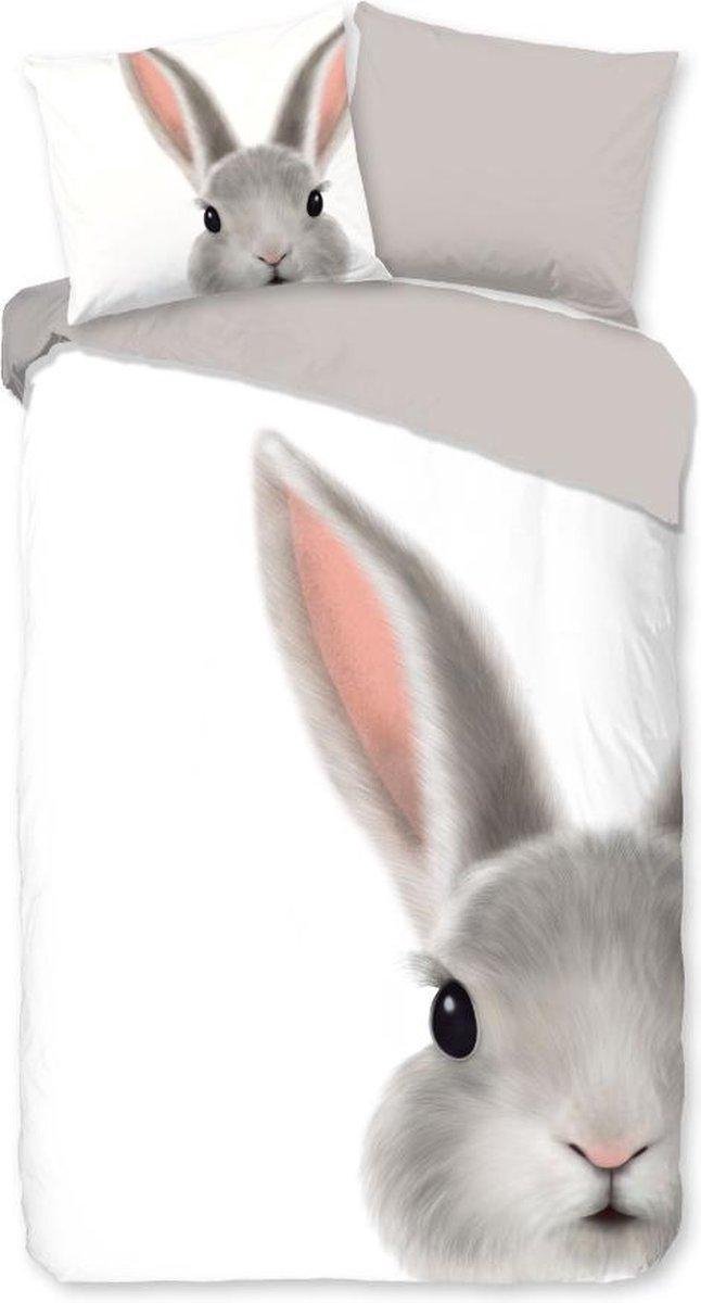 Housse de couette Bébé - Animal Pictures Bunny White - 100x135 cm - Multi