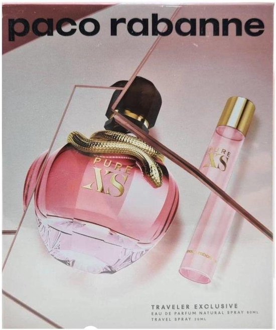 Paco Rabanne - Pure XS For Her - EDP spray 80ml + EDP spray 20ml - coffret  | bol