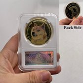 WiseGoods Luxe Nep Munt - Dogecoin - Munten - Muntenalbum - Cadeau - Geschenk - Crypto - Cryptocurrency - Hobby - Goud