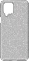 Samsung Galaxy A42 5G Hoesje Glitters Siliconen TPU Case Zilver - BlingBling Cover
