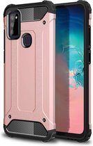 Armor Hybrid Samsung Galaxy M51 Hoesje - Rose Goud