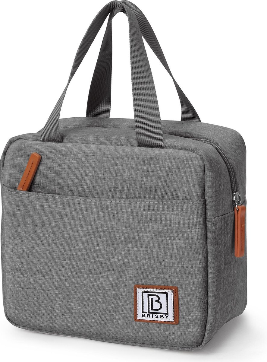 Brisby 4 Laags Geïsoleerde Koeltas - Lunchtas 4 liter - Donkergrijs