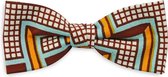 We Love Ties - Strik Olubayo - rood / wit / turquoise / geel