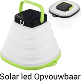 Solar Led Camping Lamp - Tent Verlichting Oplaadbaar - Solar Lantaarn Tafellamp Opvouwbare Campinglamp - King Mungo