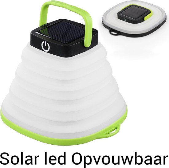 Blind kiezen tobben Solar Led Camping Lamp - Tent Verlichting Oplaadbaar - Solar Lantaarn  Tafellamp... | bol.com