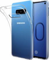 ShieldCase Ultra Thin Hoesje geschikt voor Samsung Galaxy S10e case - transparant siliconen hoesje - extra dun - doorzichtig / transparant + Glazen screenprotector