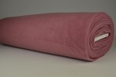 Fleece stof - Donker oud roze - 10 meter