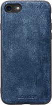 iPhone 7 / 8 / SE (2020) - Alcantara Back Cover - Ocean Blue