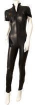 Catsuit met rits zwart xl