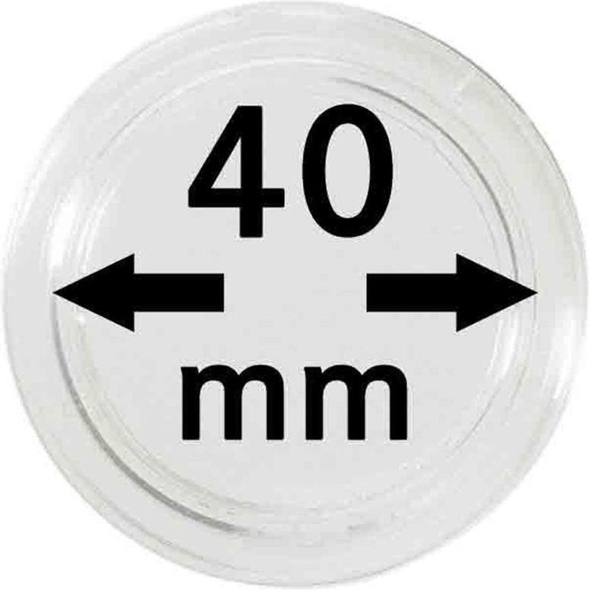 Lindner Hartberger muntcapsules Binnendiameter Ø 40 mm (10x) voor penningen tokens capsules muntcapsule Geschikt voor: 1 OZ China Panda Britannia Mexican Libertad Zilver