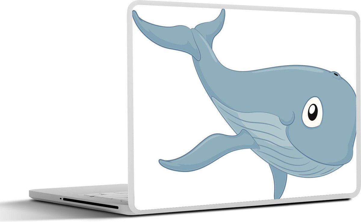 Afbeelding van product SleevesAndCases  Laptop sticker - 15.6 inch - de blauwe vinvis