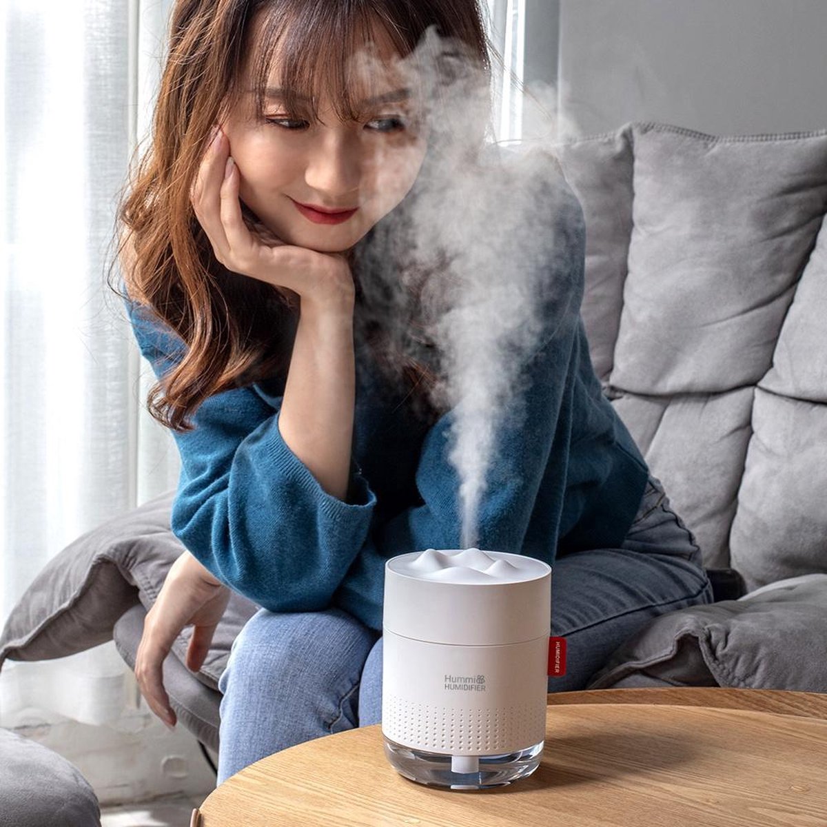 Humidificateur à brume fraîche -mini humidificateur portable avec lumières  LED, humidificateur d'air portable USB Ultra-silencieux