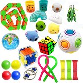 Fidget 26 Toys Set© - Globbles - Fidget Cube - Monkey Noodles - Sleutelhanger - Tangle - Pop It Fidget Toys - Fidget Pakket XL