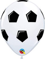 Qualatex - Ballonnen Voetbal (25 stuks) - EK voetbal 2024 - EK voetbal versiering - Europees kampioenschap voetbal