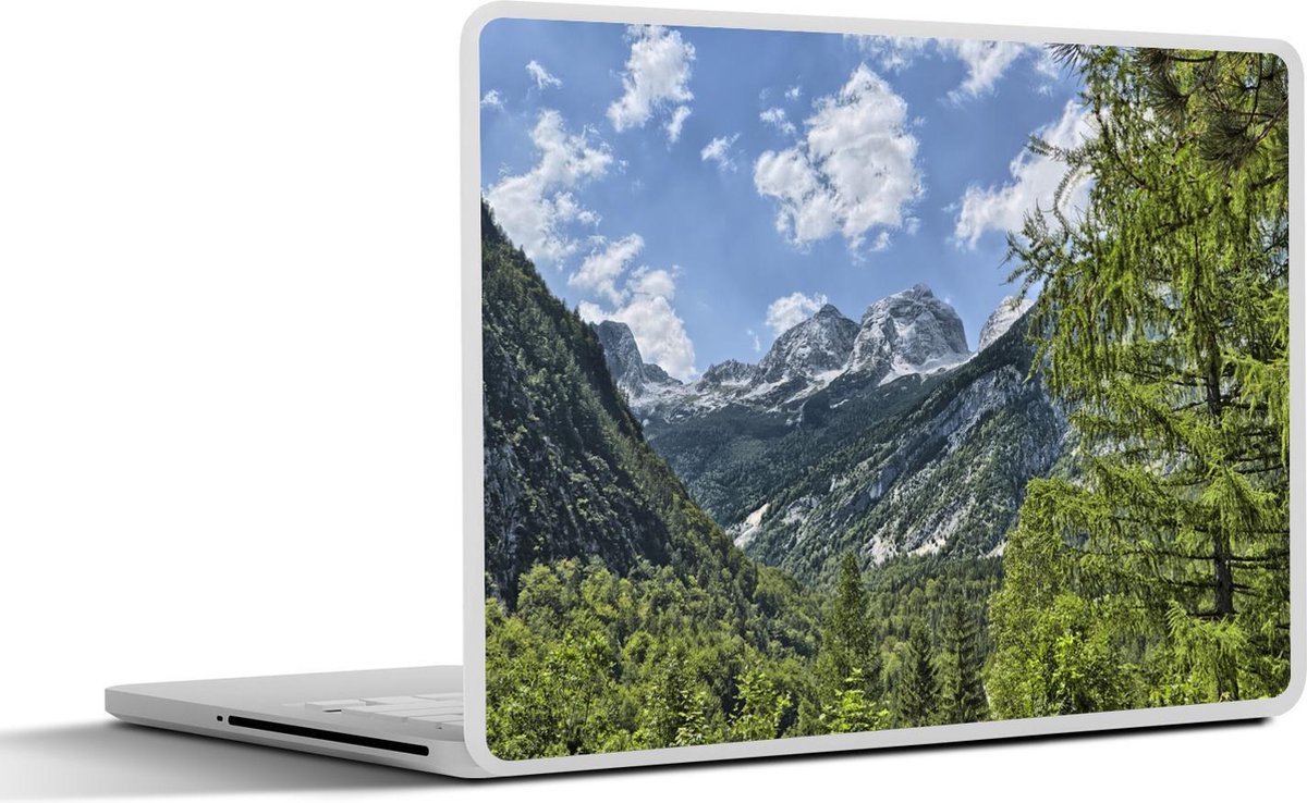 Afbeelding van product SleevesAndCases  Laptop sticker - 11.6 inch - Bossen in het berglandschap van het Sloveense Nationaal park Triglav