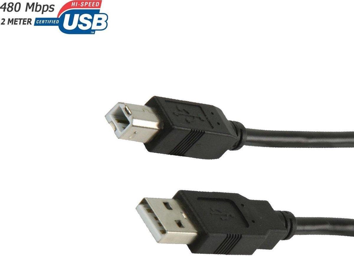 Usb 2.0 printerkabel 2 meter USB A to USB B | bol.com