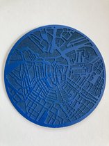 &Klevering - onderzetters - Amsterdam - set van 4 - blauw