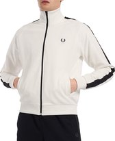 Fred Perry Taped Sportvest - Maat L  - Mannen - wit - zwart