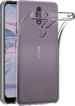 Silicone hoesje Geschikt voor: Nokia 2.4 -  transparant