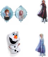 4 Frozen folie ballonnen XL, folie ballon, Elsa , Anna , Olaf frozen