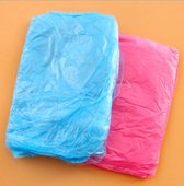 Regenponcho - wegwerp - plastic - volwassenen - roze