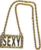 Gouden rapper ketting Sexy