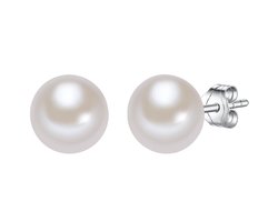 Valero Pearls Parel oorstekers Sterling zilver Gekweekte zoetwaterparels wit