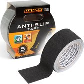 Tape Antidérapant Auto-Adhésif - 5M x 5 CM - Pour Escaliers, Sol, Seuil - Imperméable - Pour Intérieur et Extérieur