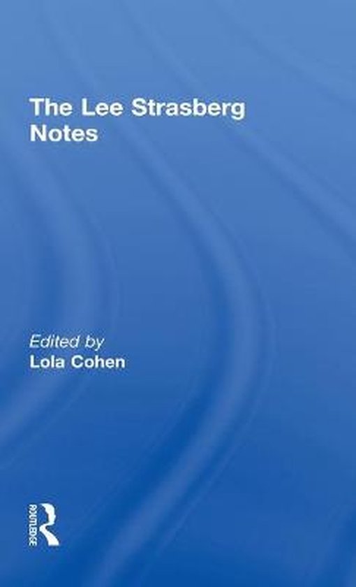 The Lee Strasberg Notes - cover
