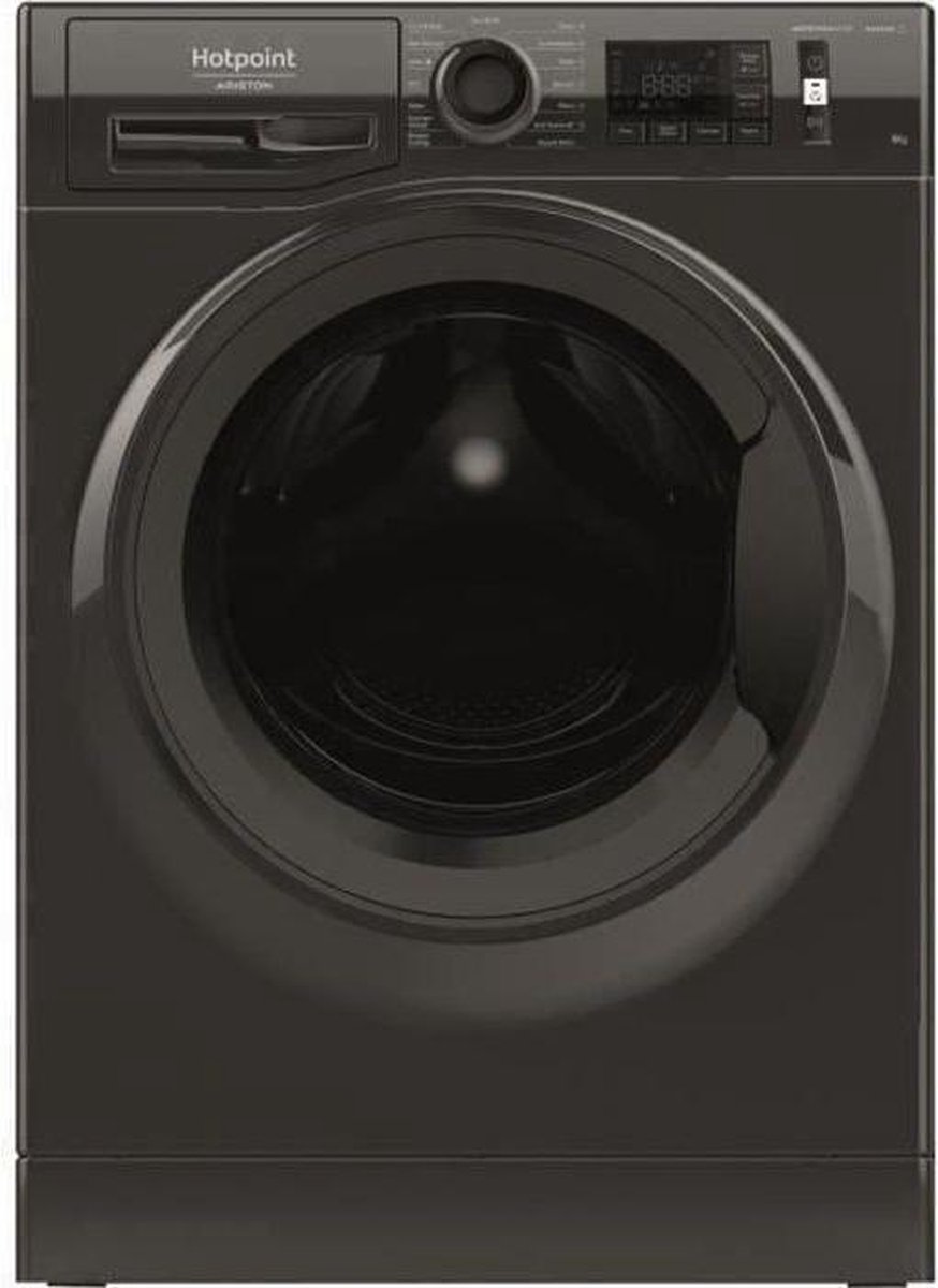 Hotpoint PNM11923BKFR N machine à laver Charge avant 9 kg 1200 tr/min D Noir  | bol.com