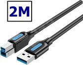 Vention USB 3.0 A Male naar USB B Male kabel - 2 Meter