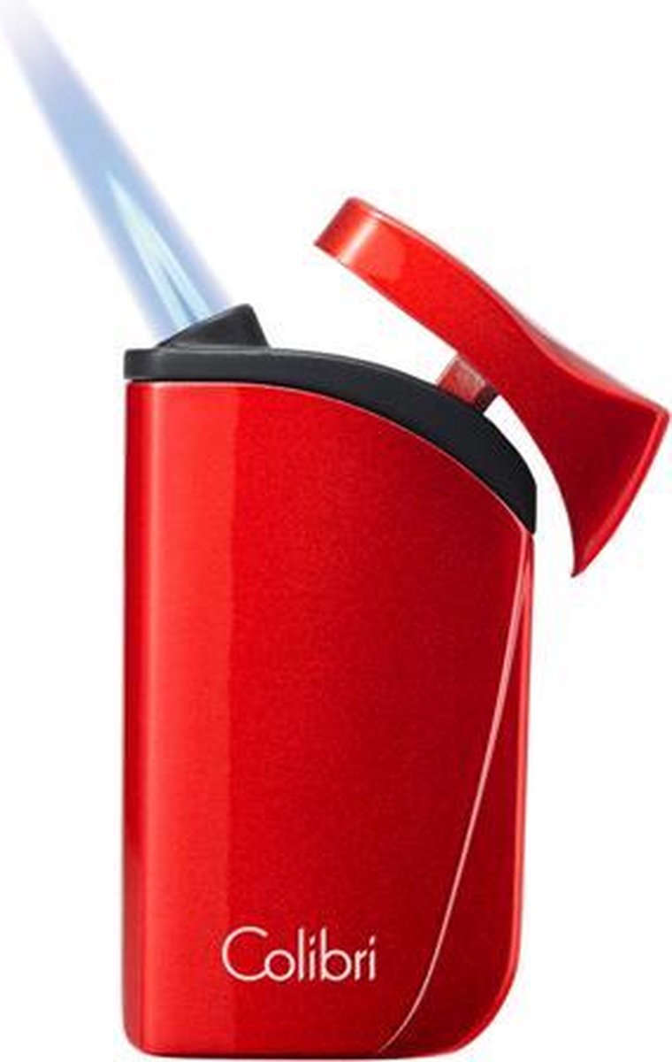 Goedkoopste Colibri aansteker Single Flame Falcon Metallic Red