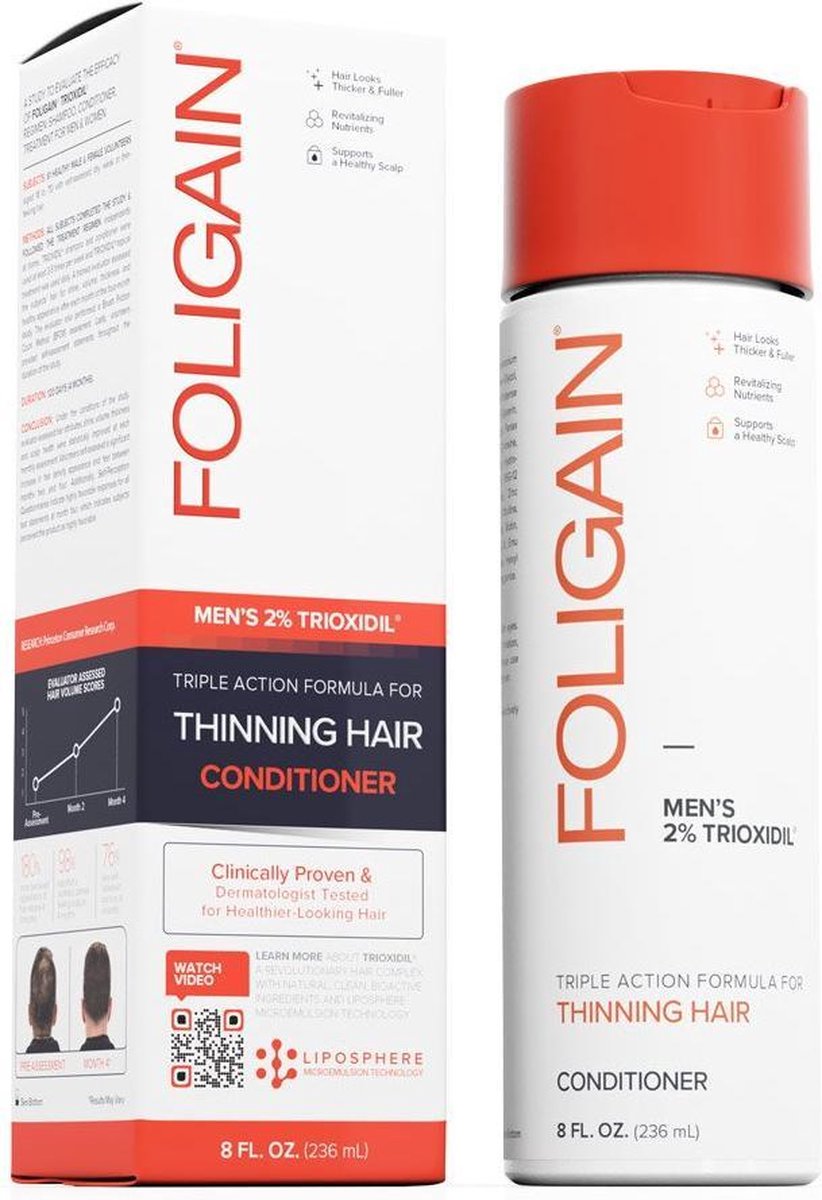 FOLIGAIN – Anti-Haaruitval Conditioner voor Mannen – 236 ml