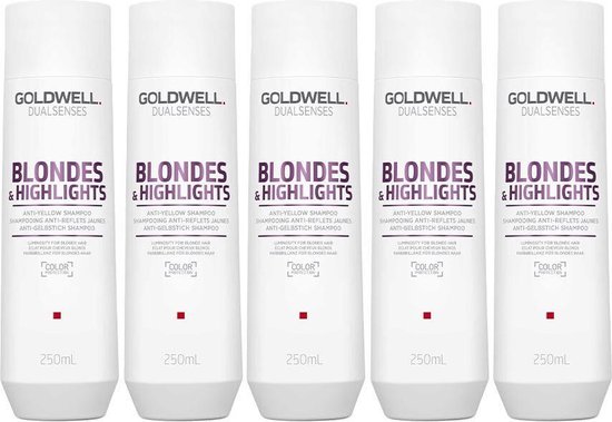 15x Goldwell Dualsenses Blondes & Highlights Anti-Yellow Shampoo 250ml