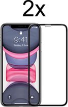 iPhone 12 Screenprotector - iPhone 12 Pro Screen Protector Glas - Full cover - 2 stuks