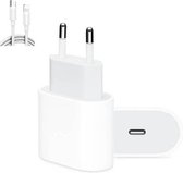iPhone oplader - USB-C Adapter 20W oplader met USB-C kabel - Draadloze oplader - Apple - iPhone 14 en overige modellen - USB-C Lader - Snellader - Fast Charger - iPad