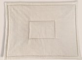 Eliz Baby Boxkleed Vierkant Dubbelzijdig Multi Muslin Beige Flower 75x95