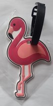 Kofferlabel Flamingo - roze bagagelabel - voor reiskoffer of rugtas