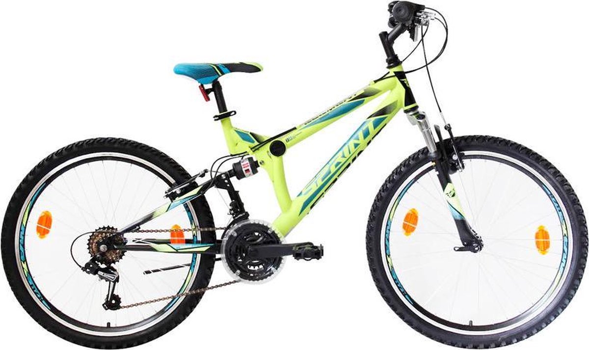 Sprint Element Mountainbike 24 inch Met 18 versnellingen Shimano Voor jongens en meisjes Geel Framemaat:46 cm BK21SI0710 R6