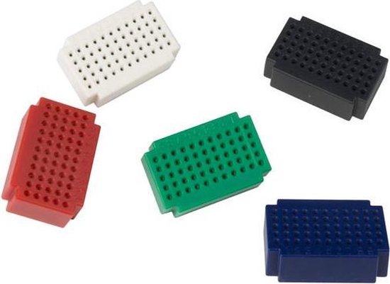Velleman Breadboard di alta qualità, senza saldatura, 2420 contatti, compatibile con Arduino, ABS, grigio
