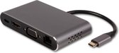 SBVR EV57 | 8 in 1 USB-C Hub Adapter | 4K@30Hz HDMI, 87W Power Delivery en Ethernet