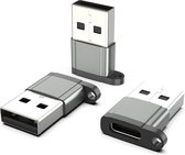 3-PACK USB C naar USB Adapter | USB-C naar USB convertor | opzetstuk | office | USB 3.1 to USB C HUB | pc | laptop | USB C naar USB A female | telefoon | adapter |Surface | Dell | HP | Samsun