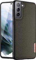 Dux Ducis - Hoesje geschikt voor Samsung Galaxy S21 FE - Fino Series - Back Cover - Donker Groen