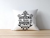 Les Queens' oreiller d'anniversaire sont nées en août