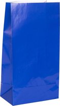 Uitdeelzakjes Blauw 25cm 12st