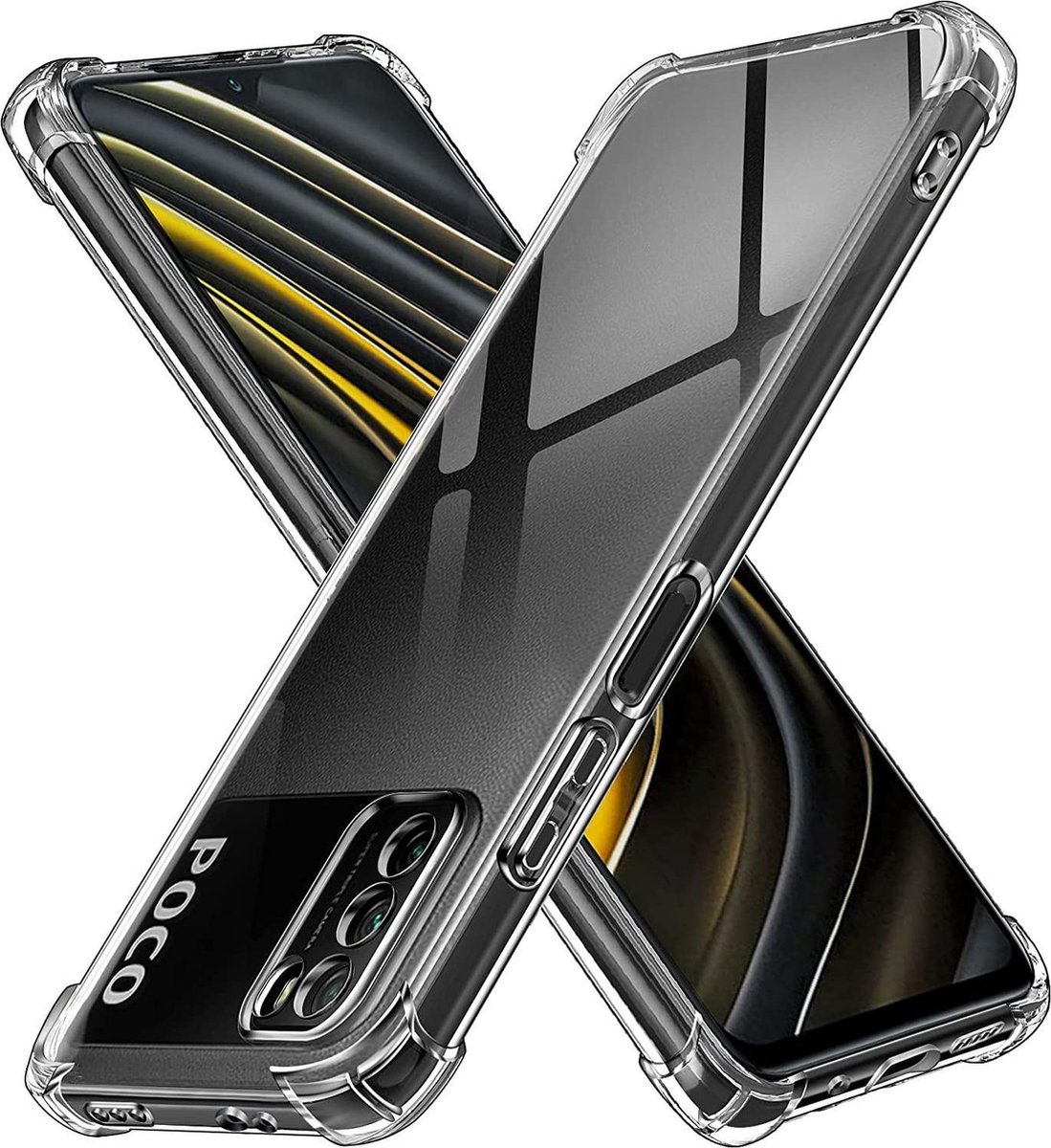 Shockproof Soft TPU hoesje Silicone Case Geschikt voor: Xiaomi Poco M3 & Xiaomi Redmi 9T