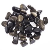Goudglans Obsidiaan trommelstenen AA kwaliteit (±50gram)
